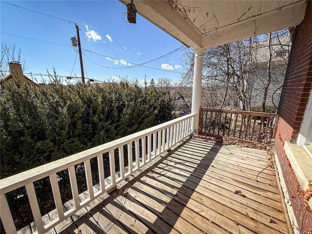 248 East Fulton Street Butler, PA 16001 - Photo 34 of 35 a view of a balcony with wooden floor