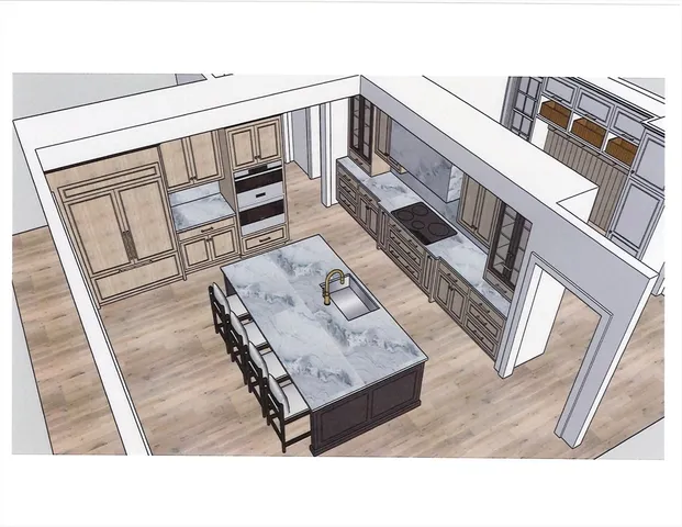 a black and white photo of a living room