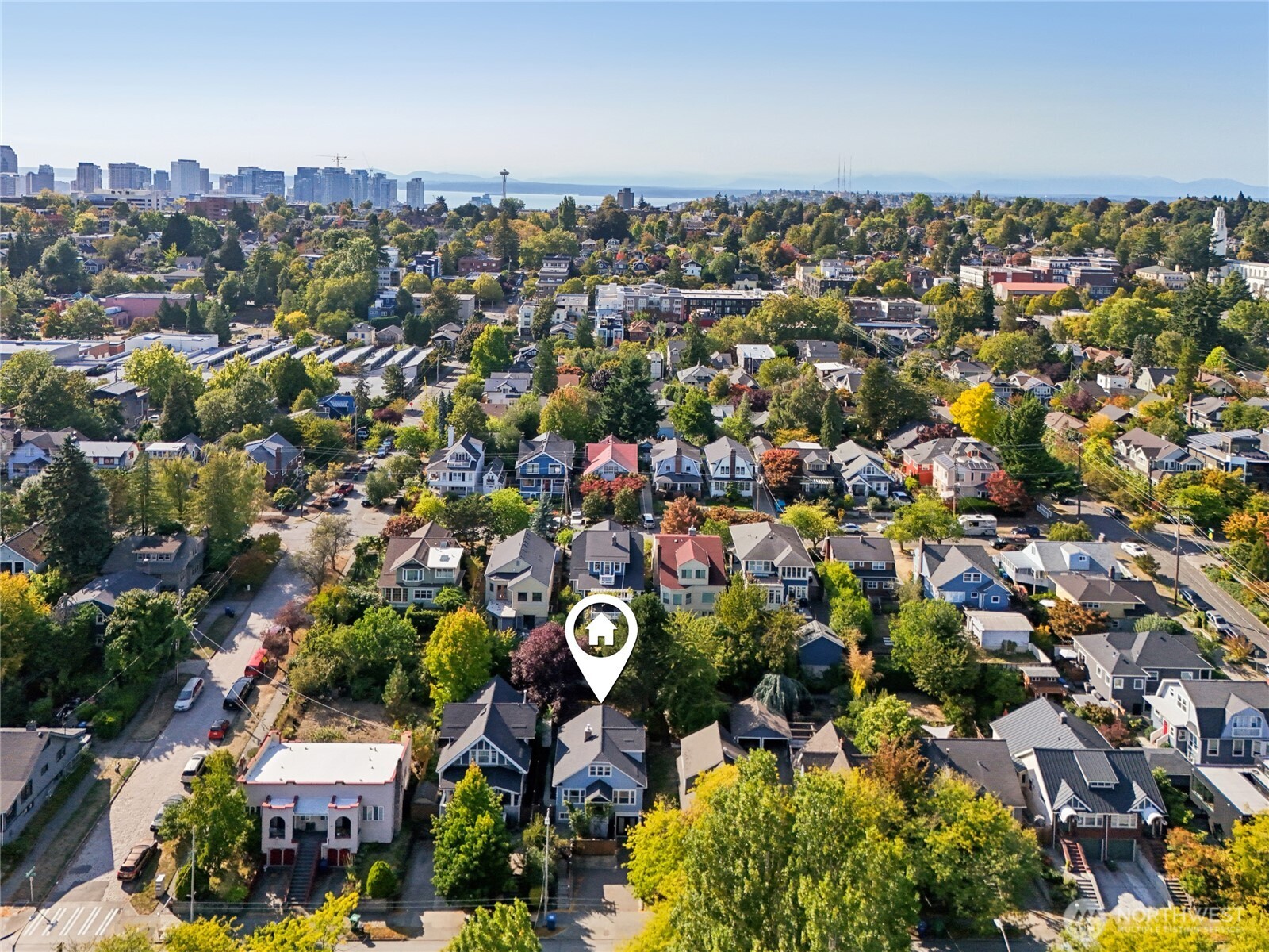 511 23rd Avenue East Seattle, WA 98112 - Photo 39 of 39 an aerial view of residential house with outdoor space and swimming pool