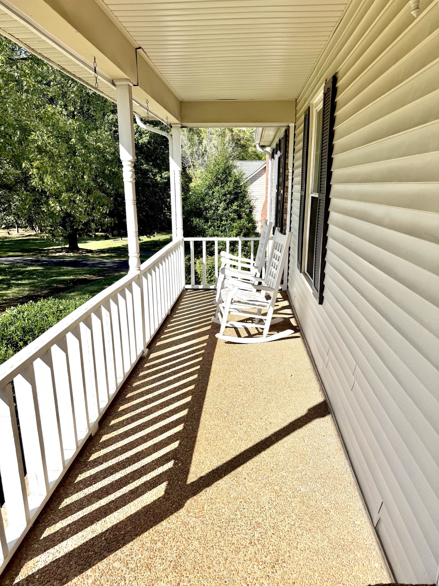 356 Lee Road Cottontown, TN 37048 - Photo 6 of 52 a view of balcony with wooden floor and iron stairs