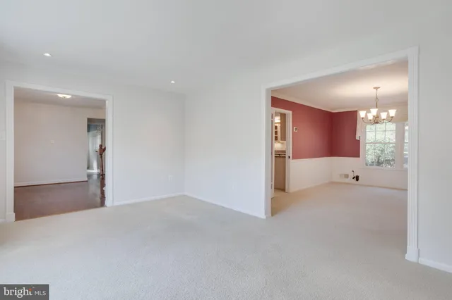 a view of an empty room