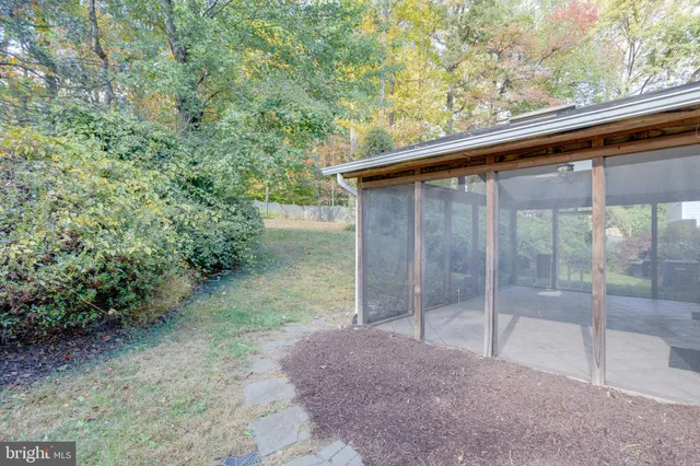 a backyard of a house