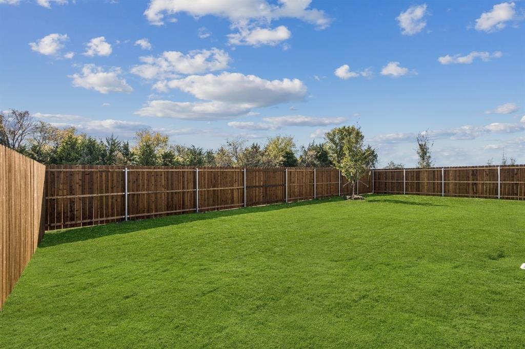 361 Yellowstar Lane Lavon, TX 75166 - Photo 29 of 33 Yard in the Oscar home plan by Trophy Signature Homes – REPRESENTATIVE PHOTO