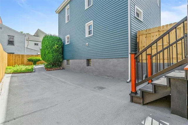 a view of an outdoor space and a street