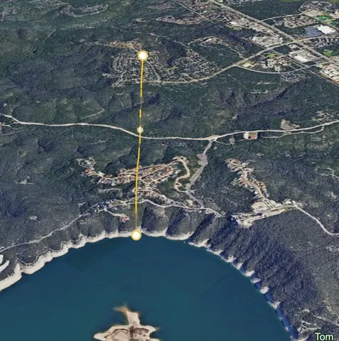 a view of city from a balcony