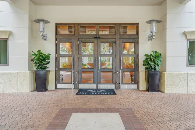 a bathroom with a tub and shower