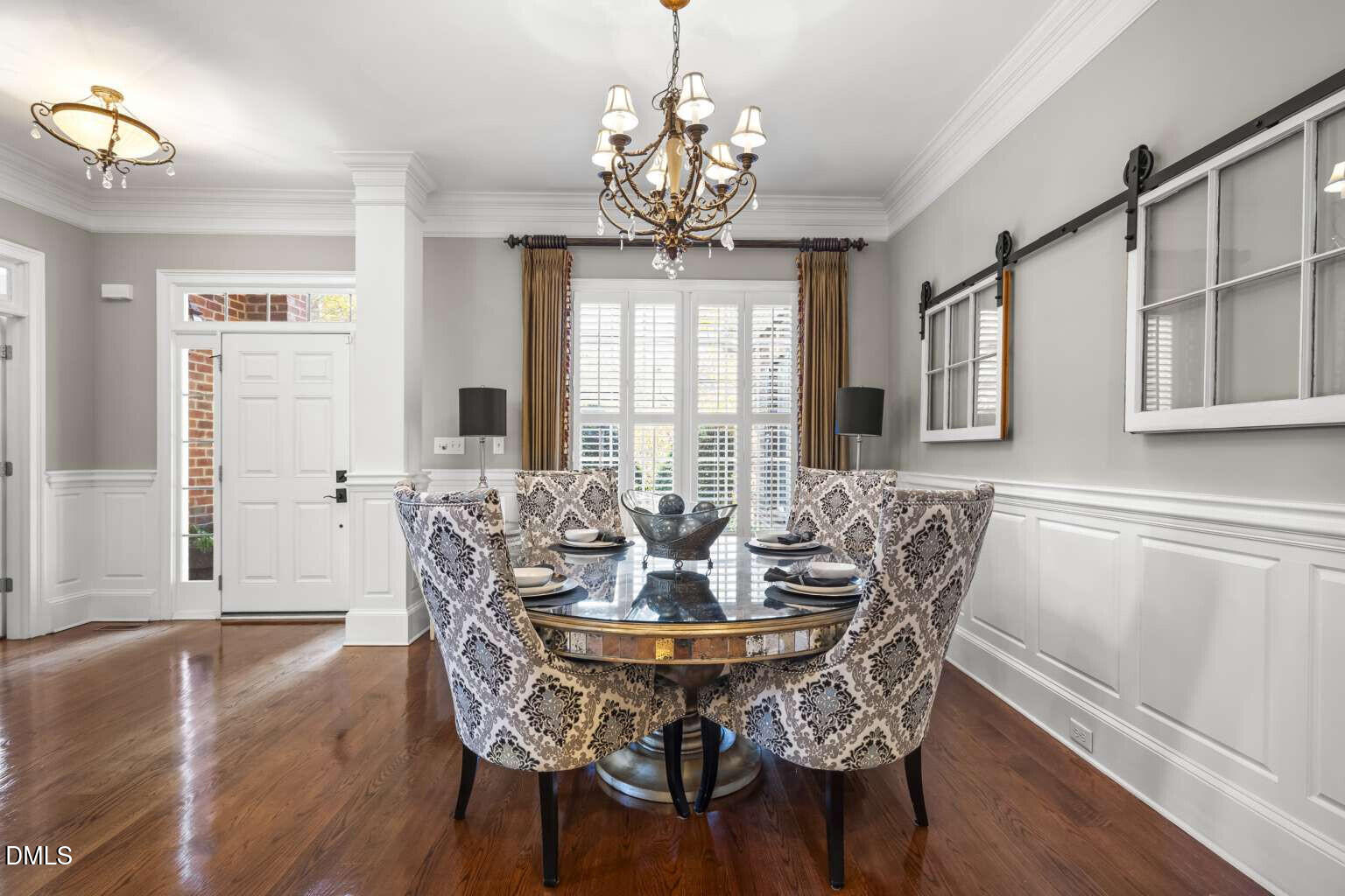 12452 Richmond Run Drive Raleigh, NC 27614 - Photo 13 of 73 a view of a dining room with furniture window and wooden floor