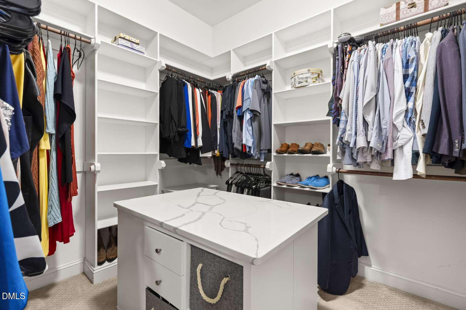 12452 Richmond Run Drive Raleigh, NC 27614 - Photo 33 of 73 a view of walk in closet with clothes and shoes