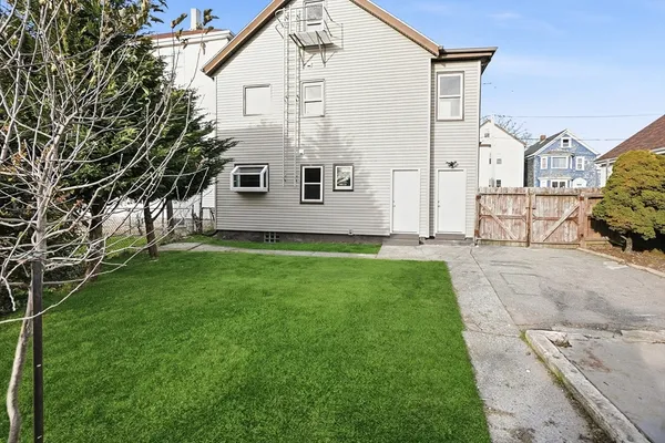 a house view with a garden space