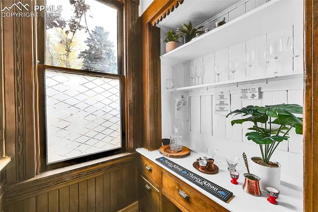 a window with flowers in it