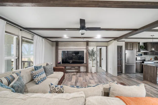 a room with furniture and window