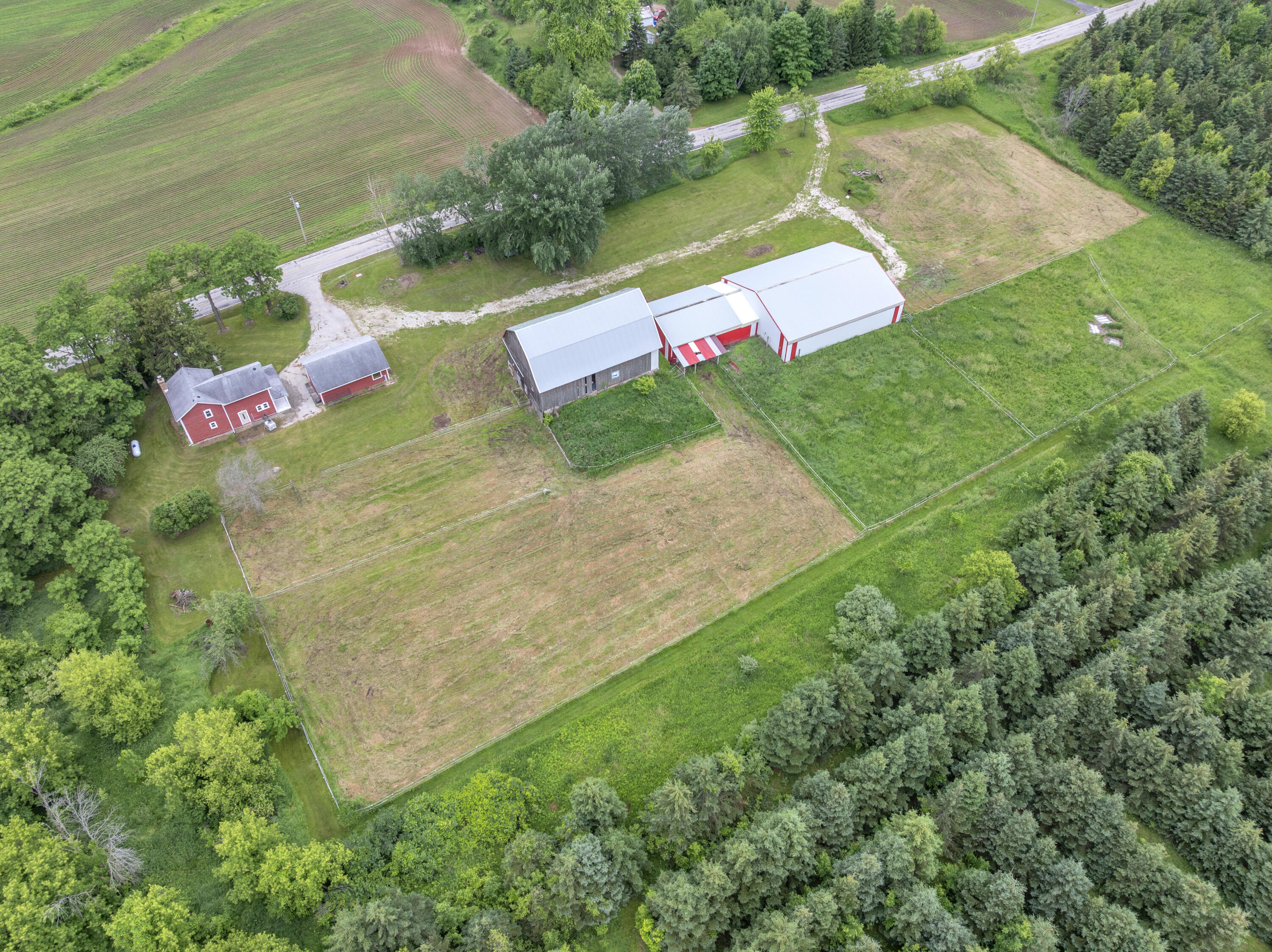 W4568 County Rd F Lyndon, WI 53093 - Photo 7 of 32 Backyard Aerial 1-1