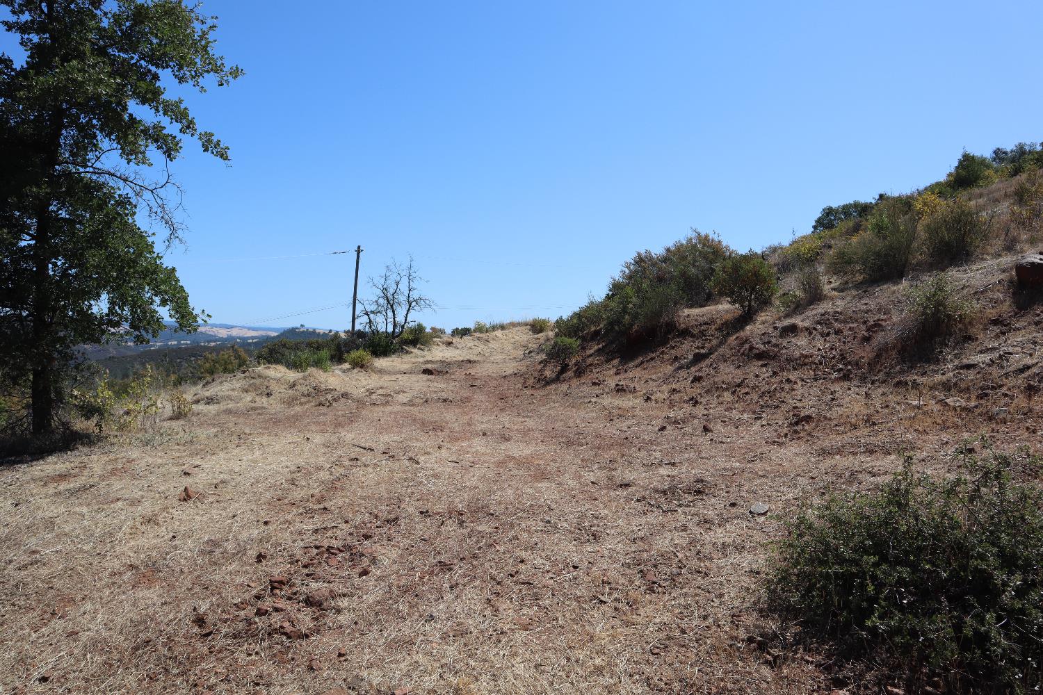 645 Kanaka Valley Road Rescue, CA 95672 - Photo 41 of 47 a view of a dry field with trees in the background