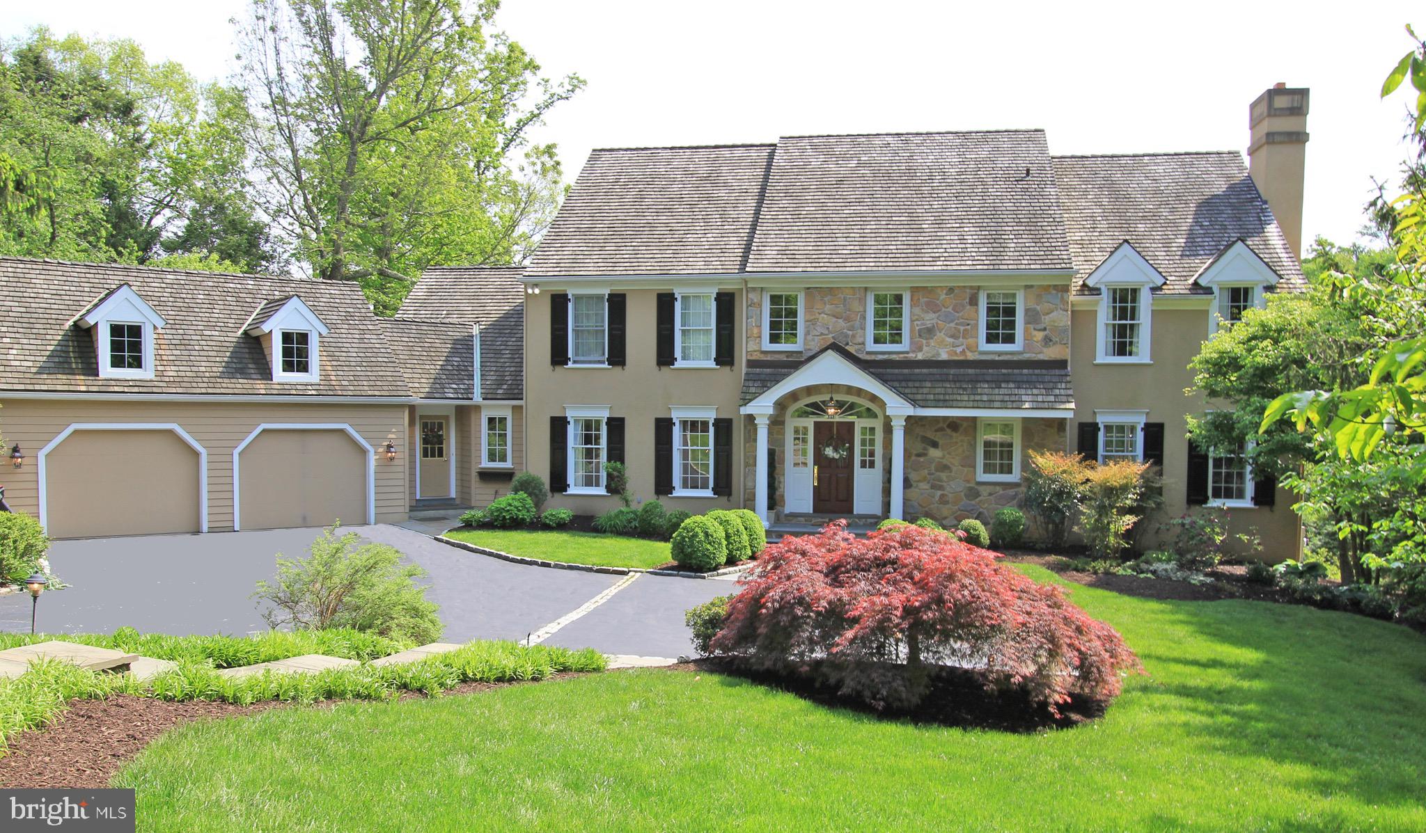 312 Julip Run Wayne, PA 19087 - Photo 60 of 60 Front stone exterior with landscape lighting pkg.