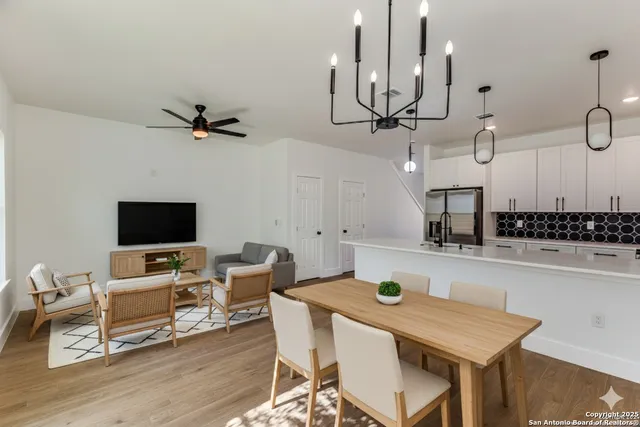 a view of a workspace with furniture