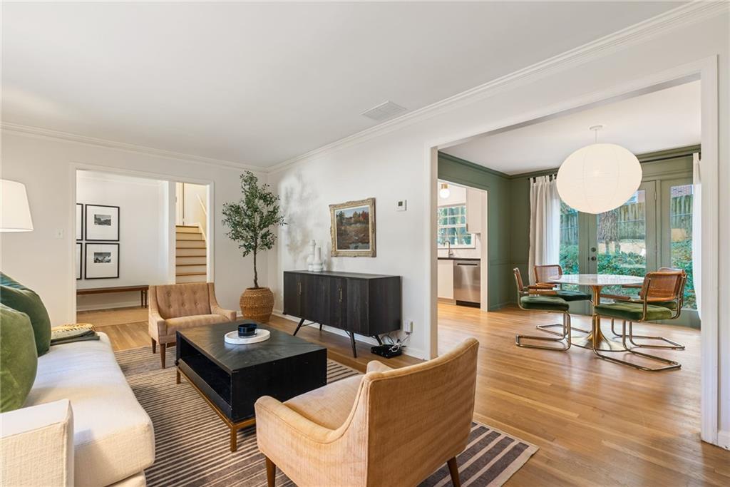 3359 Northbrook Drive Atlanta, GA 30340 - Photo 27 of 61 a living room with furniture kitchen view and a large window