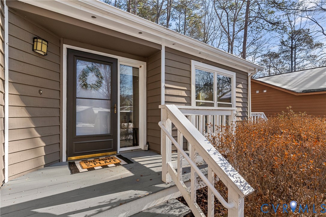 3025 3 Bridges Road Midlothian, VA 23112 - Photo 2 of 22 Entrance to property with a wooden deck