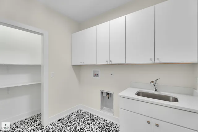 a view of backyard with green space