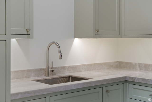2155 East Wrangler Road Kamas, UT 84036 - Photo 57 of 62 Kitchen featuring a sink and light stone countertops