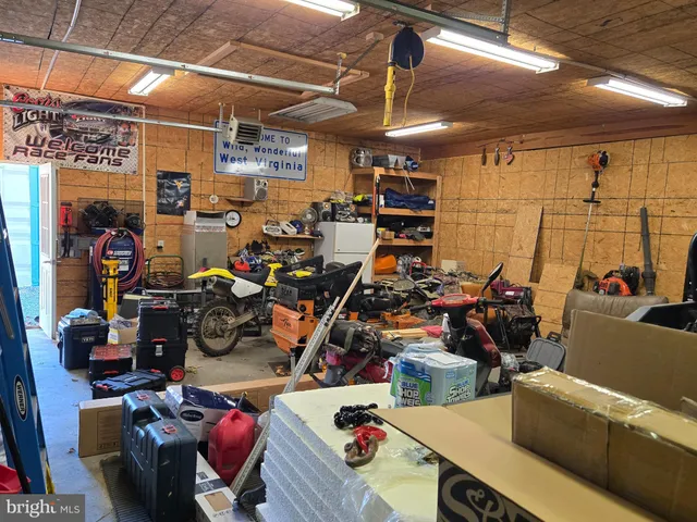 a room with storage and utility