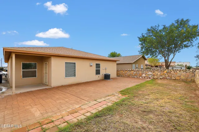 a view of a big yard with a large trees