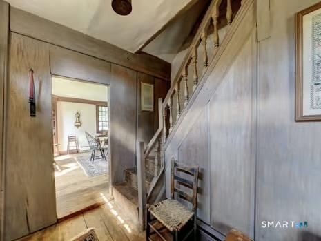 64 Haddam Quarter Road Durham, CT 06422 - Photo 10 of 40 How elegant is this original front staircase!!!
