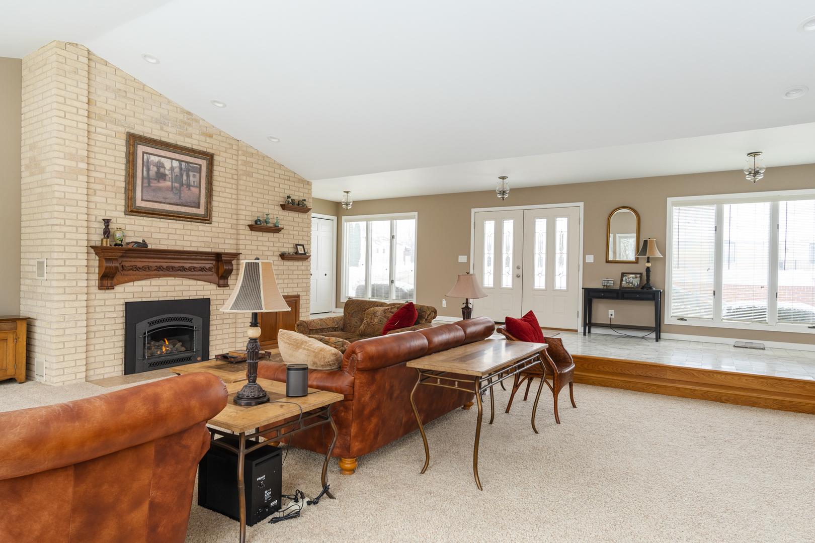 3 Spring Creek Drive Spring Valley, IL 61362 - Photo 9 of 29 a living room with furniture and a fireplace