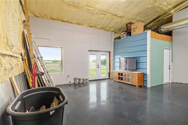 a view of outdoor space with porch and tub