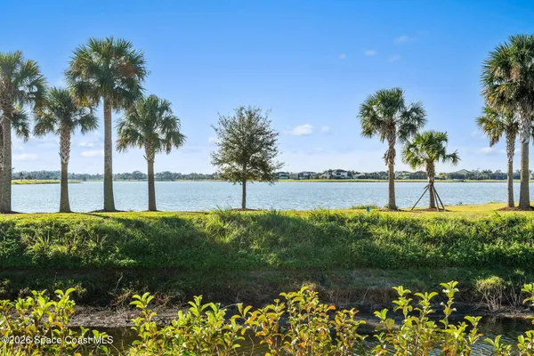 a view of an outdoor space and a lake view