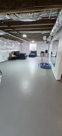 a view of a street with a building in the background