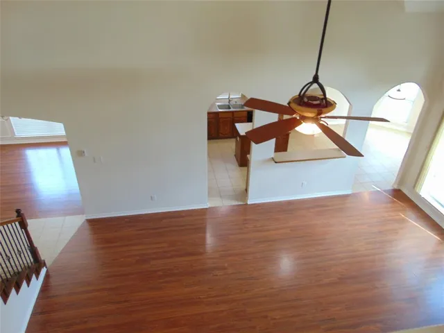 a view of an empty room and window