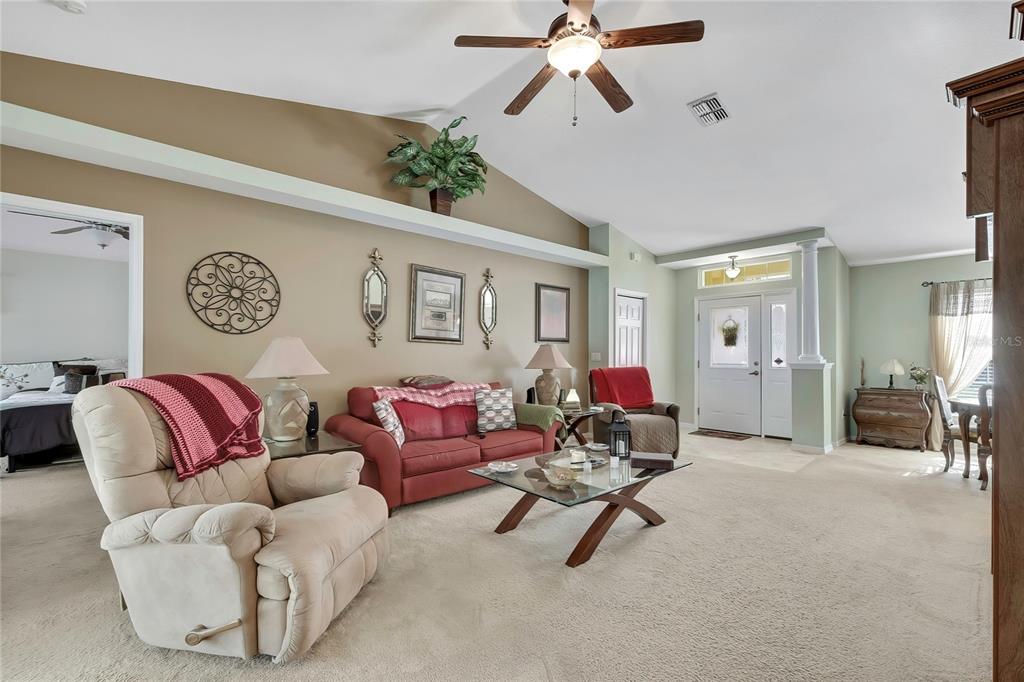 15157 Duck Hawk Road Weeki Wachee, FL 34614 - Photo 5 of 48 a living room with furniture and a potted plant