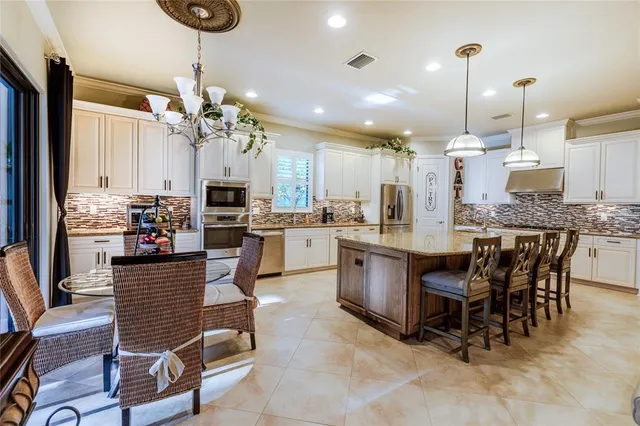 a outdoor space with patio furniture