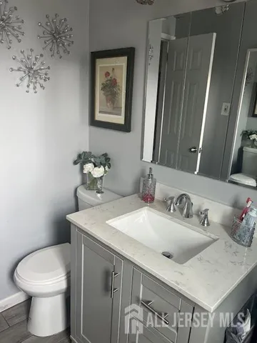 a bathroom with a sink and a toilet