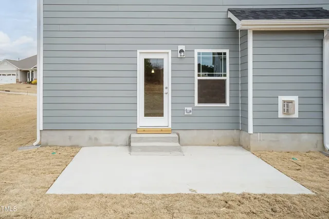 a view of a house with a outdoor space