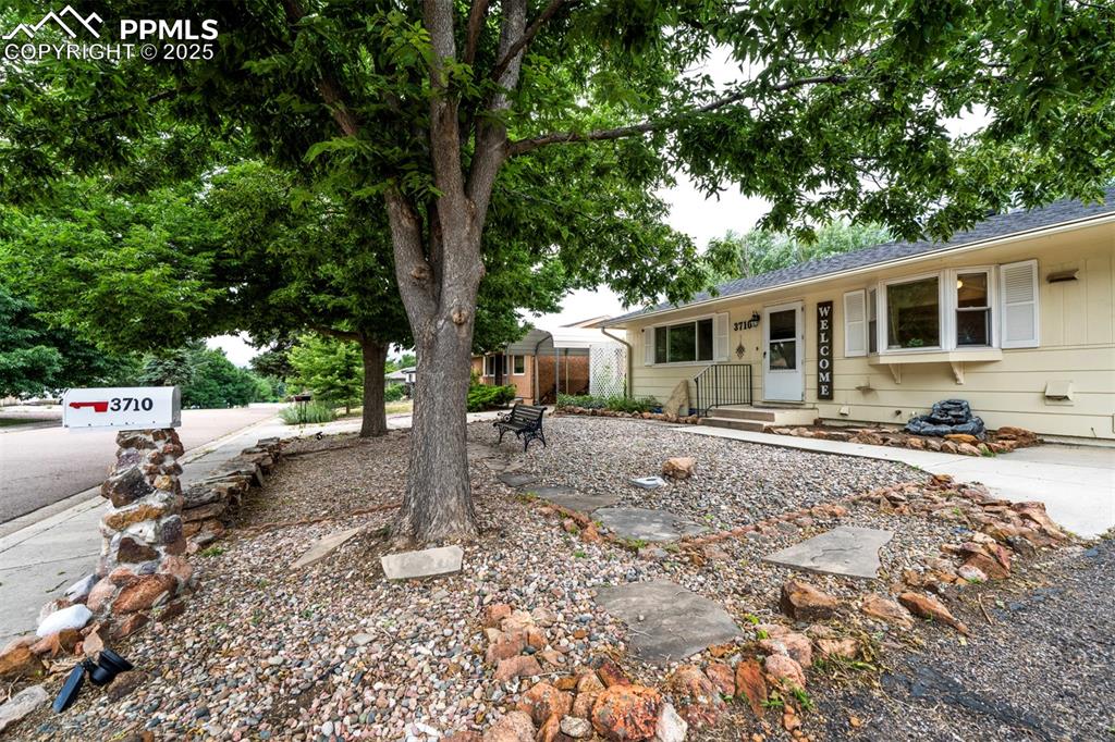 3710 Windflower Circle Colorado Springs, CO 80918 - Photo 2 of 32 a view of a yard and a house