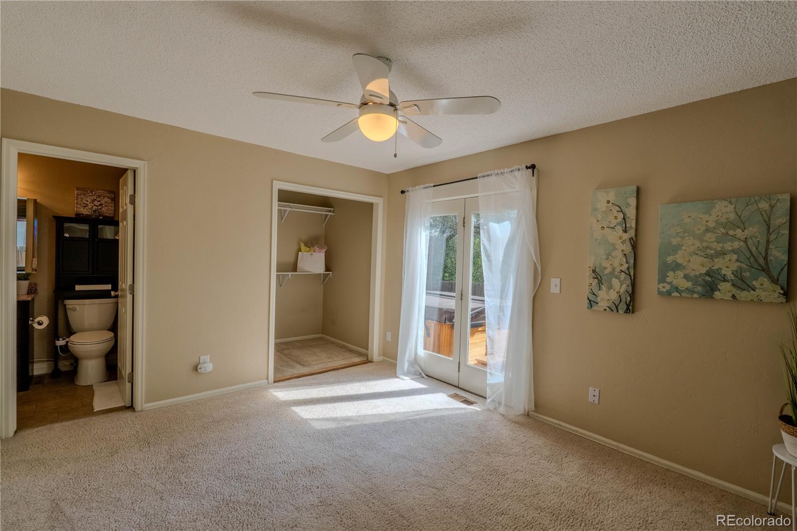 961 Columbine Avenue Colorado Springs, CO 80904 - Photo 22 of 47 an empty room with closet and a chandelier fan