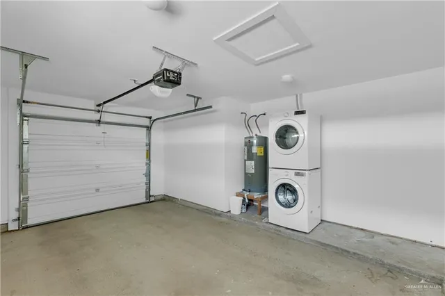 a view of a room with storage and utility room