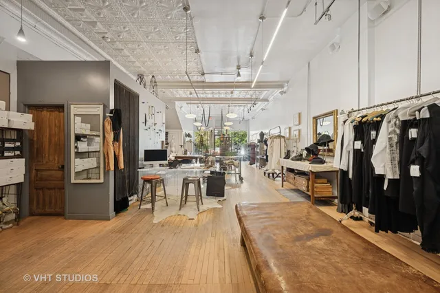 a view of a living room and dining room