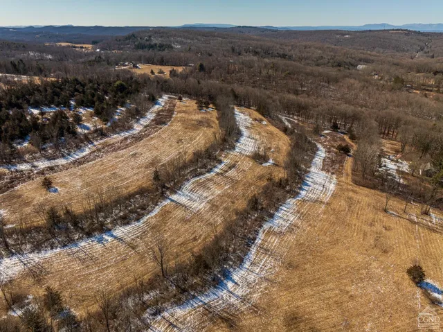 a view of city and mountain