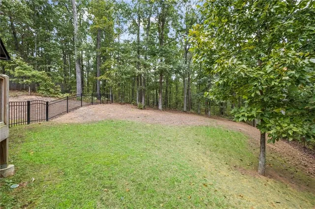 a aerial view of a house with garden