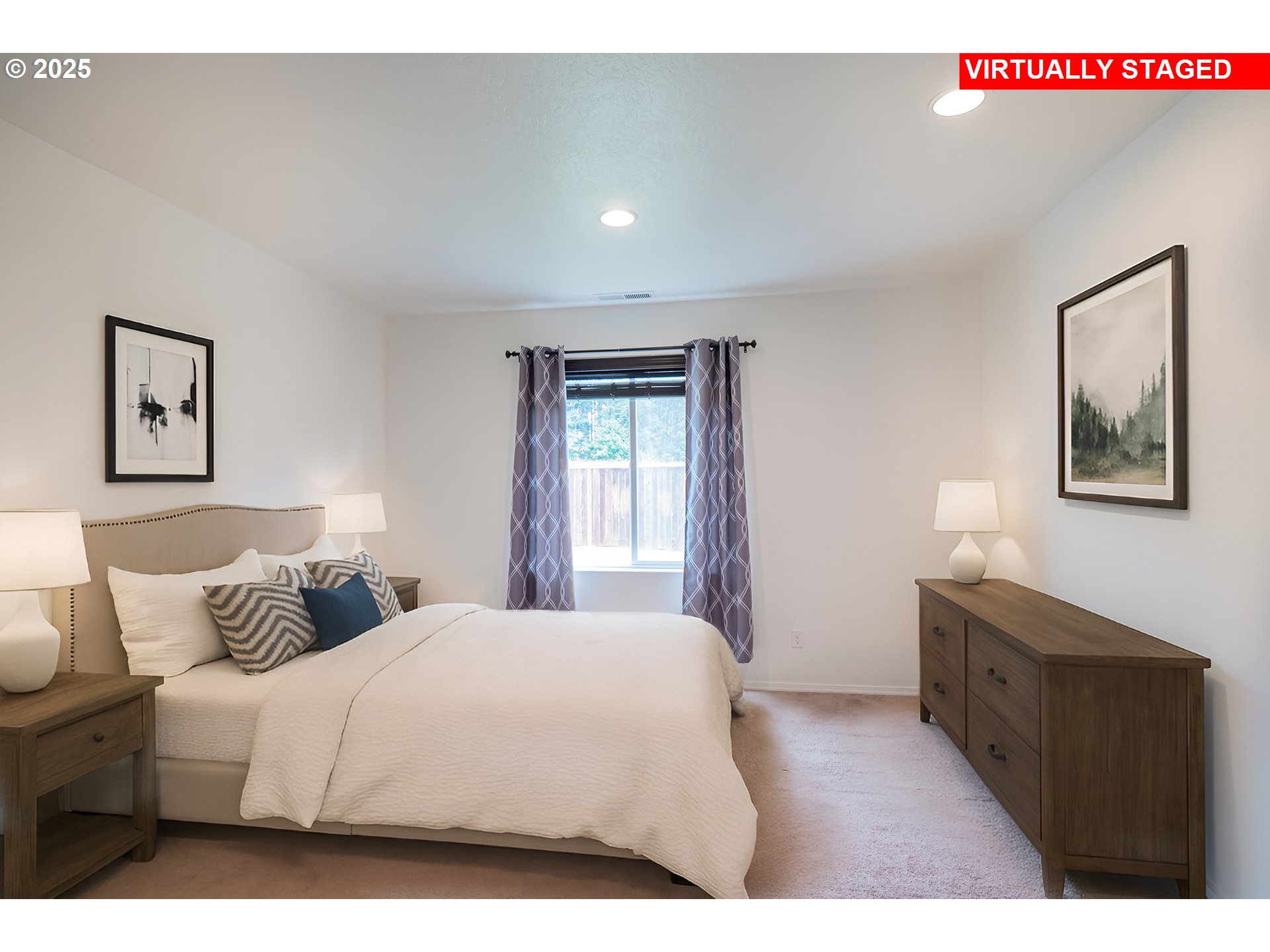 1067 South 55th Street Springfield, OR 97478 - Photo 11 of 35 a bedroom with a bed and a night stand