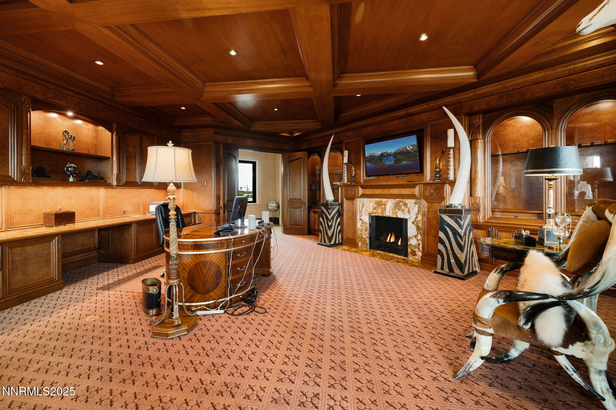2490 Manzanita Lane Reno, NV 89509 - Photo 78 of 132 a living room with furniture a flat screen tv and a fireplace