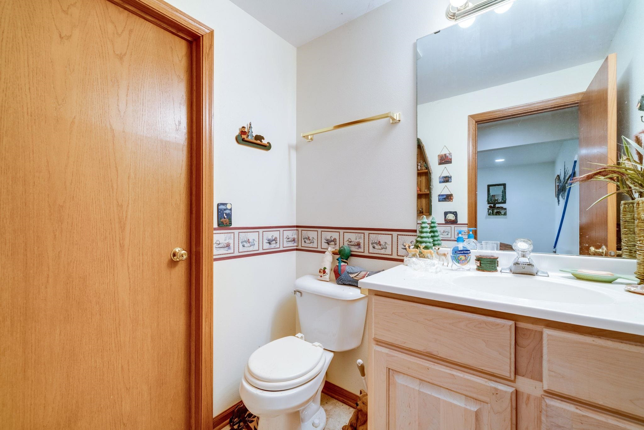 3734 Renfro Road Cherry Valley, IL 61016 - Photo 25 of 39 a bathroom with a sink and a mirror