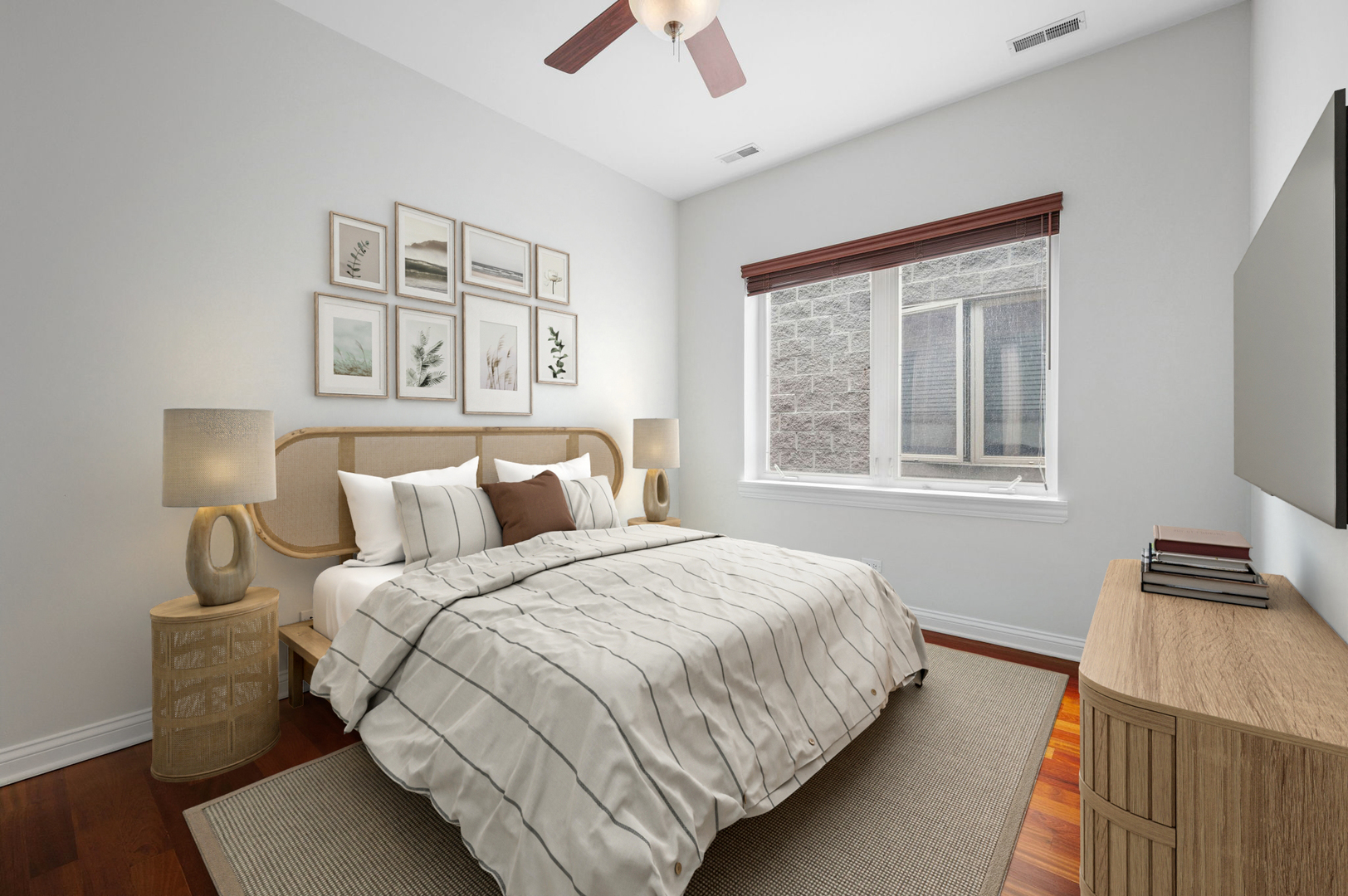 2847 North Pulaski Road, Unit 3S Chicago, IL 60641 - Photo 19 of 25 a bedroom with bed and a window