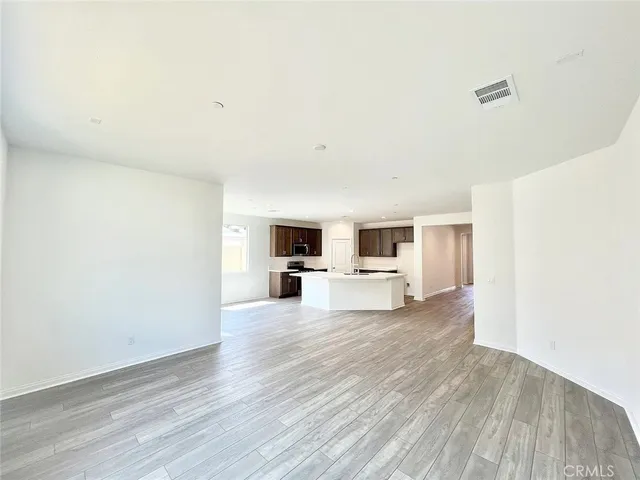 a view of a livingroom with a flat screen tv