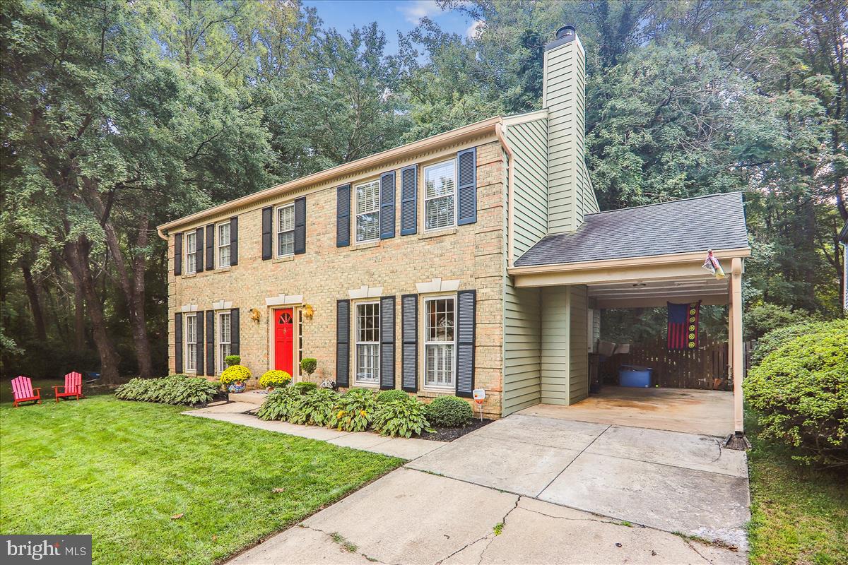 17020 Briardale Road Rockville, MD 20855 - Photo 61 of 70 Front of House w Carport & Driveway