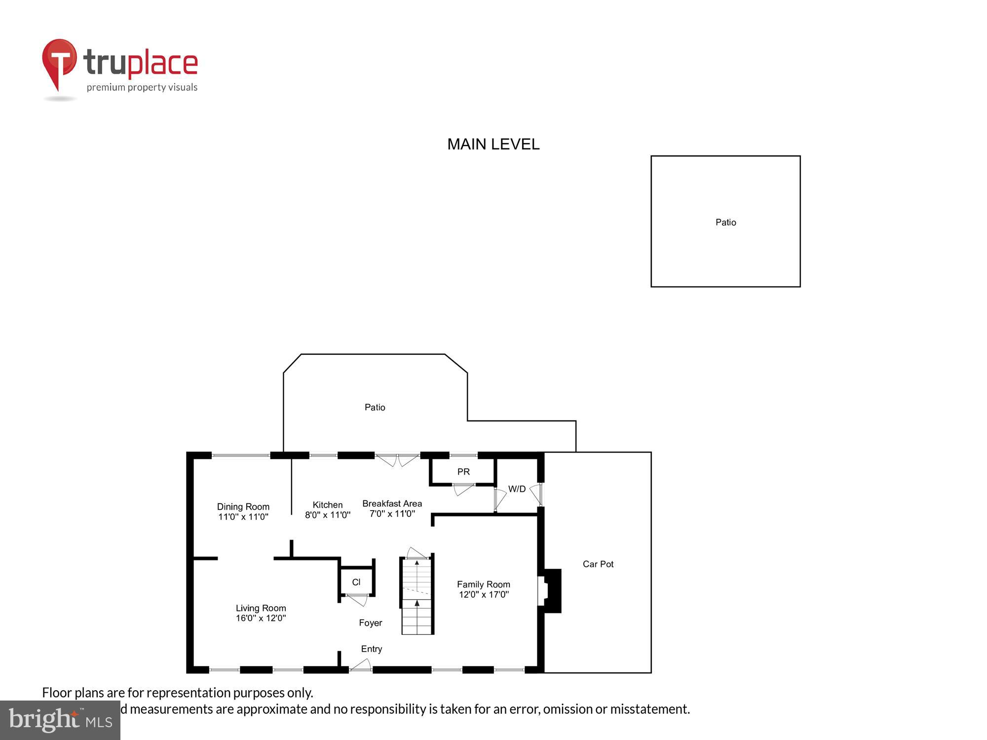 17020 Briardale Road Rockville, MD 20855 - Photo 68 of 70 Main Level Floor Plan