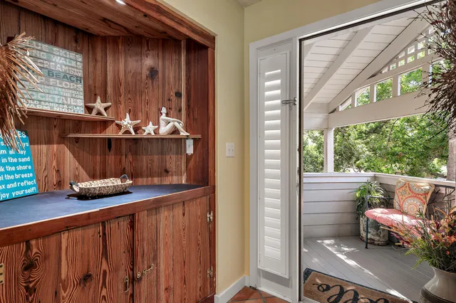 a room with furniture and window