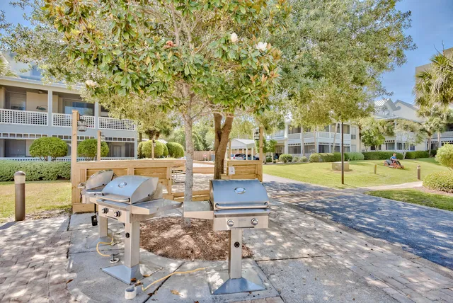 a view of a swimming pool with an outdoor space